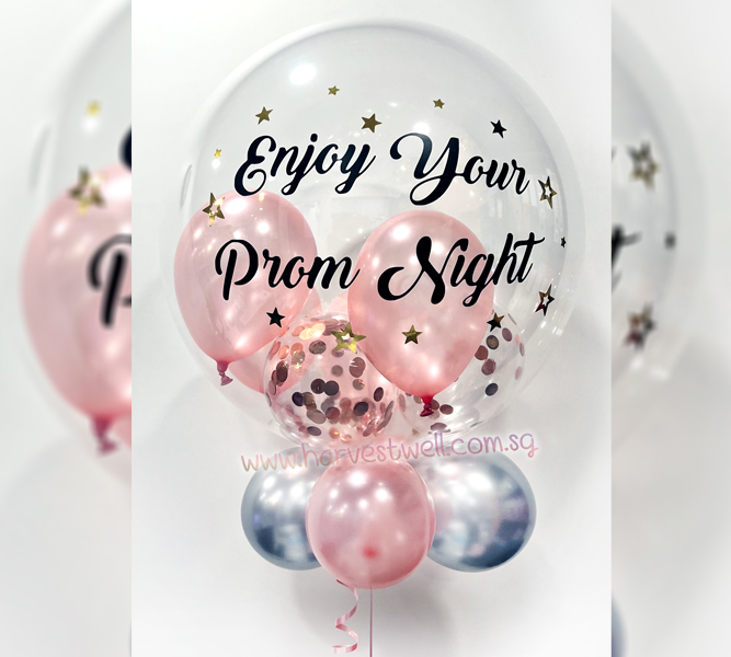 Customised Enjoy Your Prom Night Bubble Balloon